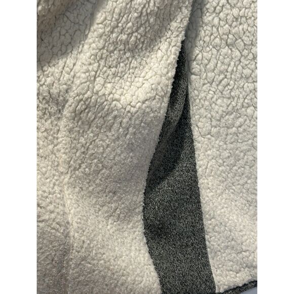 Abercrombie & Fitch Sherpa Lined Open Front Cardigan Gray Size Small - Picture 4 of 7